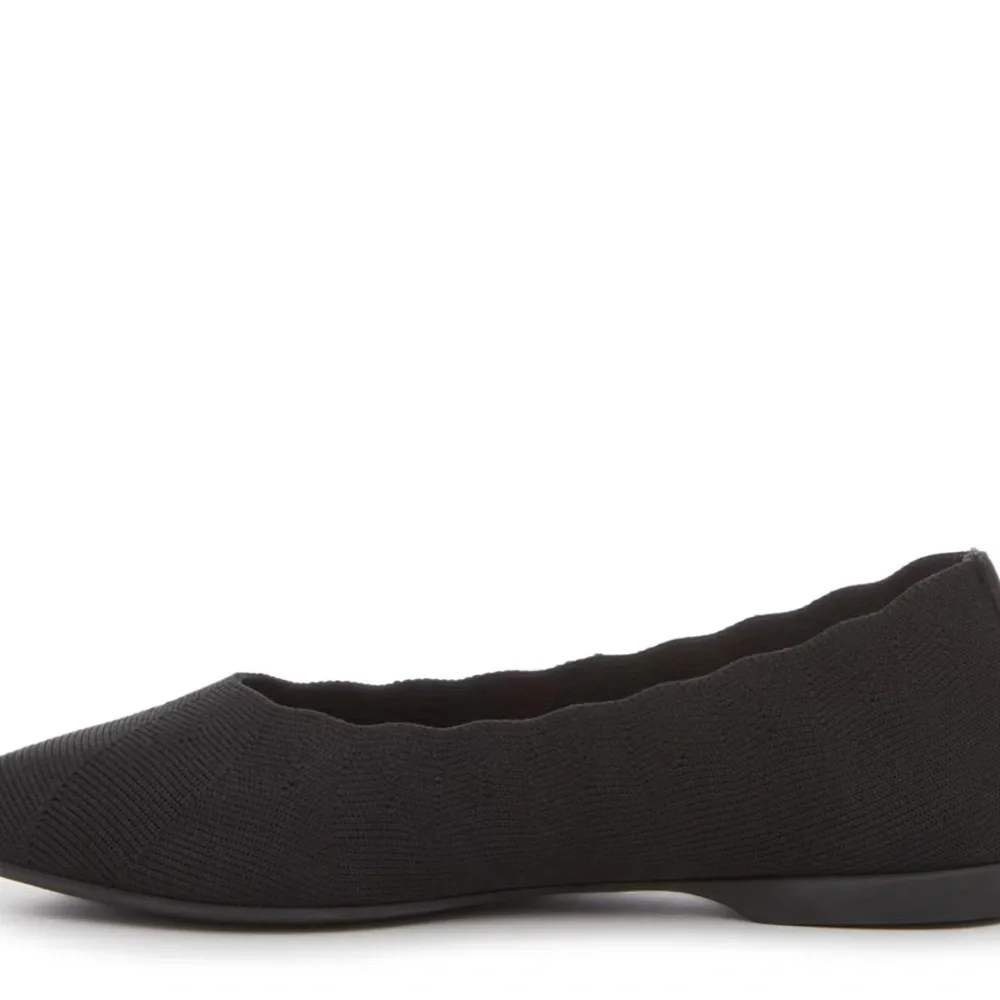 Skechers Women's Black Cleo black ballet most comfortable knit shoes 11 Wide